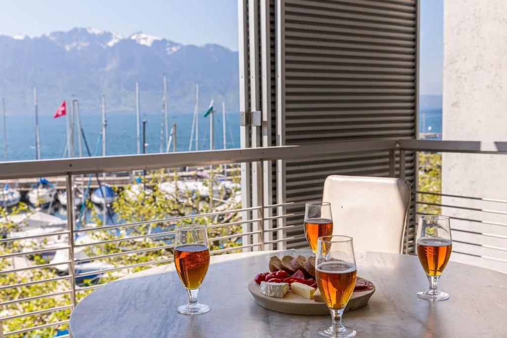 Lakeside-Apartment-1 Grand Appartement Familial Avec Terrasses Et Vue Panoramique 沃韦 外观 照片
