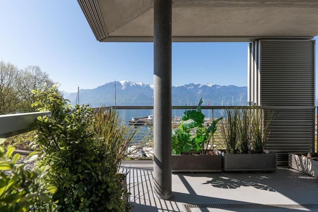 Lakeside-Apartment-1 Grand Appartement Familial Avec Terrasses Et Vue Panoramique 沃韦 外观 照片