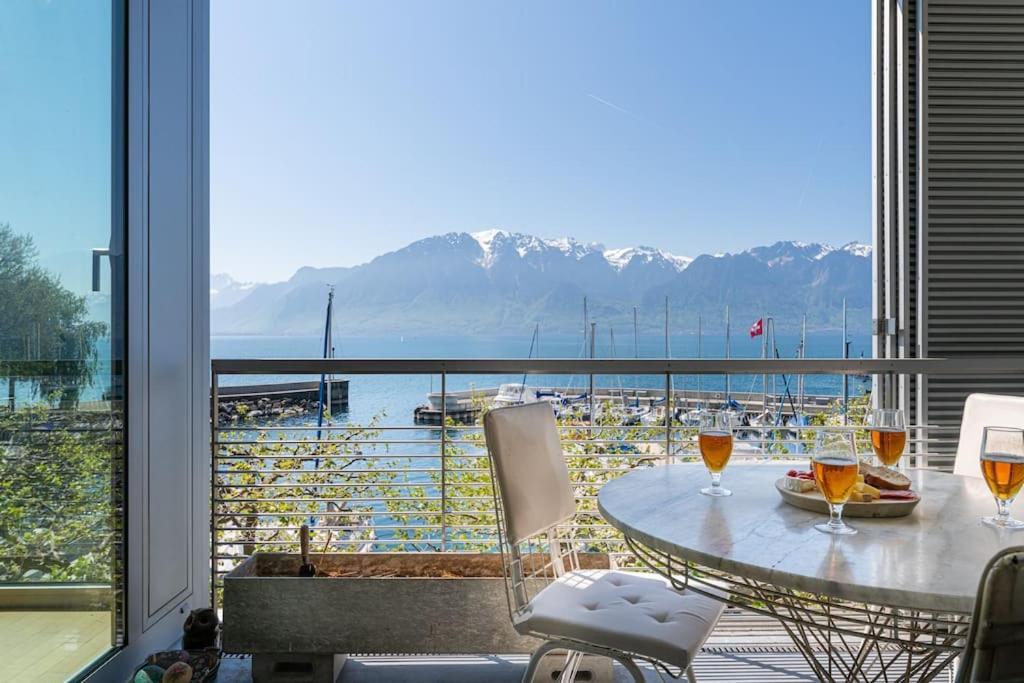 Lakeside-Apartment-1 Grand Appartement Familial Avec Terrasses Et Vue Panoramique 沃韦 外观 照片