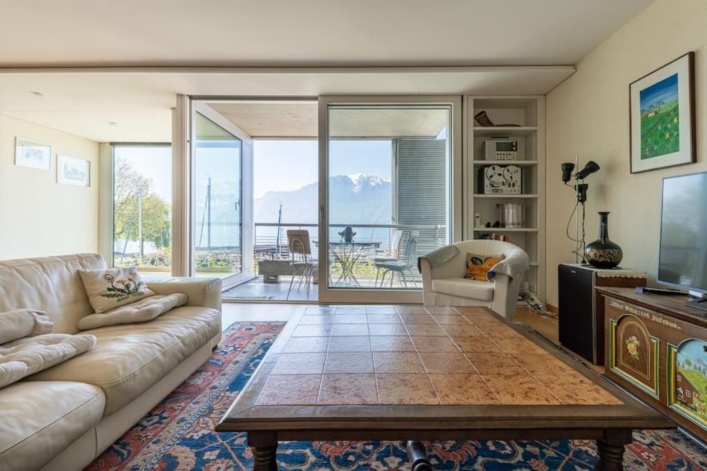 Lakeside-Apartment-1 Grand Appartement Familial Avec Terrasses Et Vue Panoramique 沃韦 外观 照片