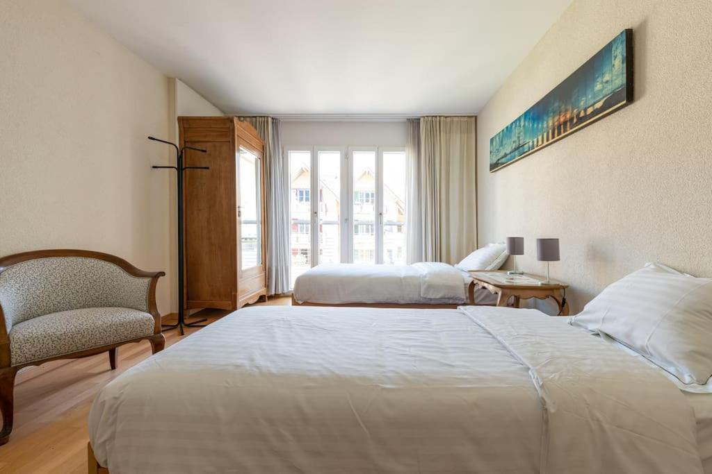 Lakeside-Apartment-1 Grand Appartement Familial Avec Terrasses Et Vue Panoramique 沃韦 外观 照片