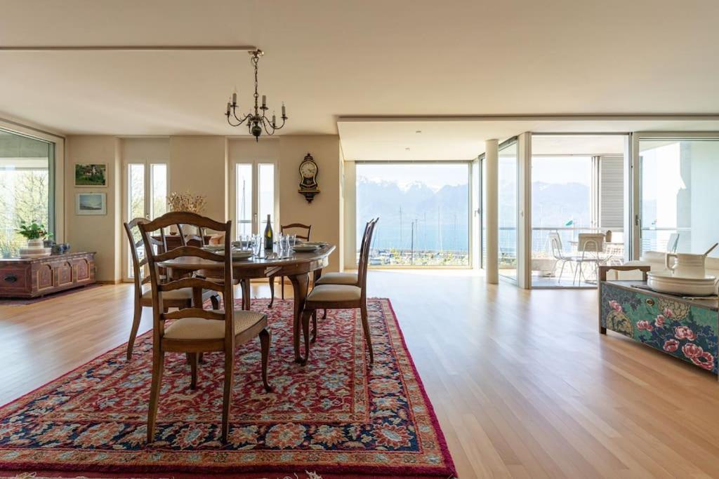 Lakeside-Apartment-1 Grand Appartement Familial Avec Terrasses Et Vue Panoramique 沃韦 外观 照片