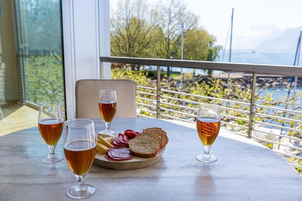 Lakeside-Apartment-1 Grand Appartement Familial Avec Terrasses Et Vue Panoramique 沃韦 外观 照片