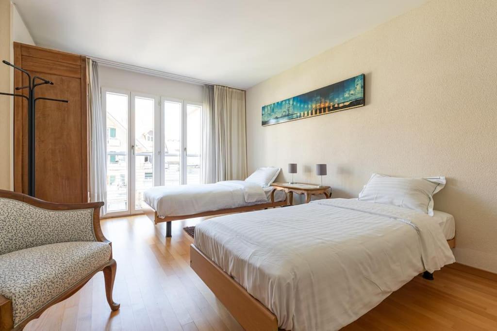 Lakeside-Apartment-1 Grand Appartement Familial Avec Terrasses Et Vue Panoramique 沃韦 外观 照片