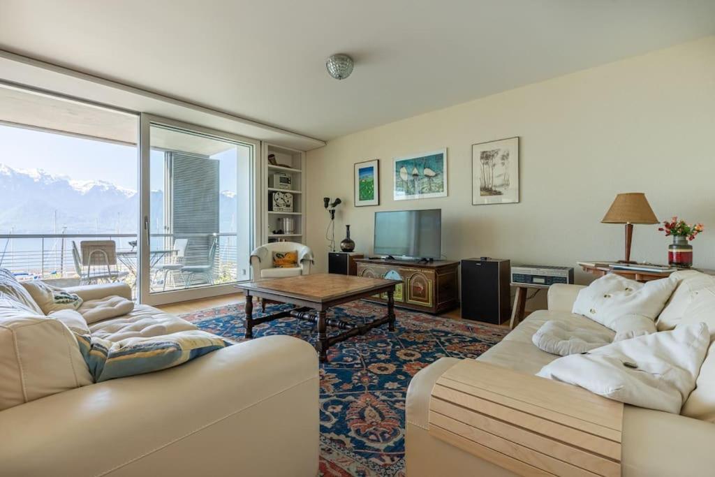Lakeside-Apartment-1 Grand Appartement Familial Avec Terrasses Et Vue Panoramique 沃韦 外观 照片