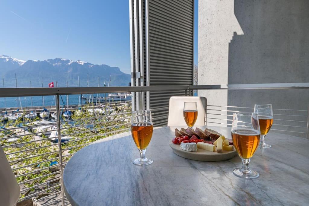 Lakeside-Apartment-1 Grand Appartement Familial Avec Terrasses Et Vue Panoramique 沃韦 外观 照片