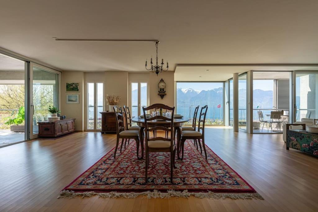 Lakeside-Apartment-1 Grand Appartement Familial Avec Terrasses Et Vue Panoramique 沃韦 外观 照片