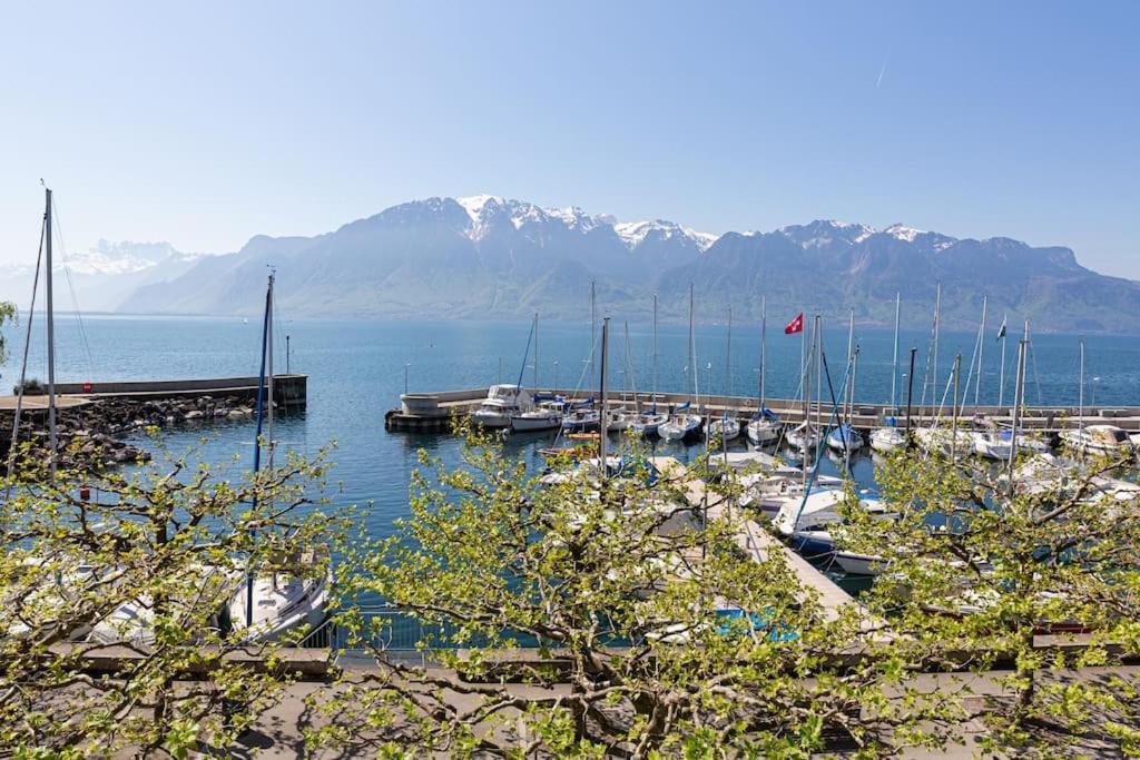 Lakeside-Apartment-1 Grand Appartement Familial Avec Terrasses Et Vue Panoramique 沃韦 外观 照片